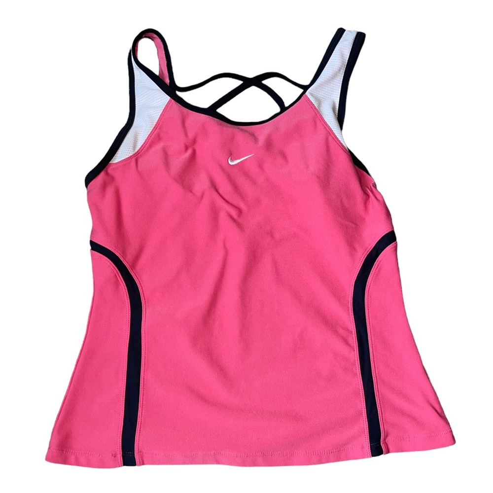 Nike Pink Workout Tank Top Fit Dry Vintage S